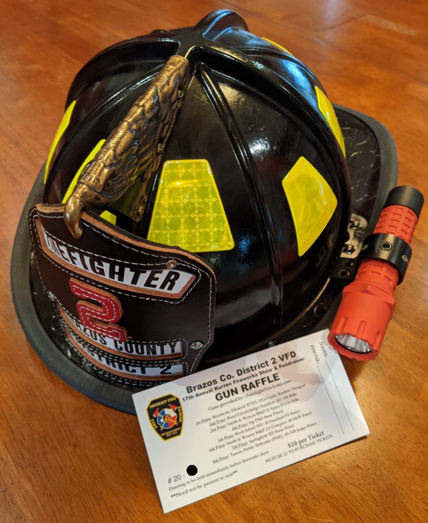 District 2 VFD Helmet and Raffle Ticket